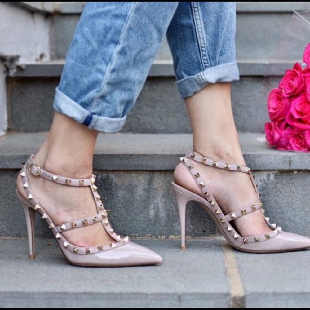 Rockstud T-Strap Pump Valentino Garavani size 37 - Picture 5 of 5